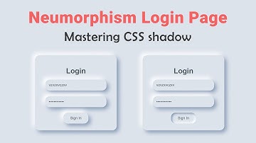 Master CSS Neomorphism: Build a Futuristic Login Page! | mzcode01 #loginform #css #coding #webdesign