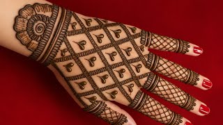Front hand bridal mehndi design ||full hand mehndi design ||simple mehndi design back hand 2026 