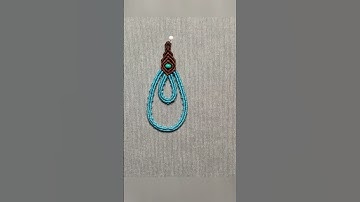 How to make a very easy unique earring #diy #handmade #tutorial #jewellery #macrame #step by step