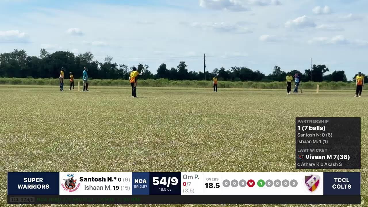 TCCL Colts vs Super Warriors - CricClubs