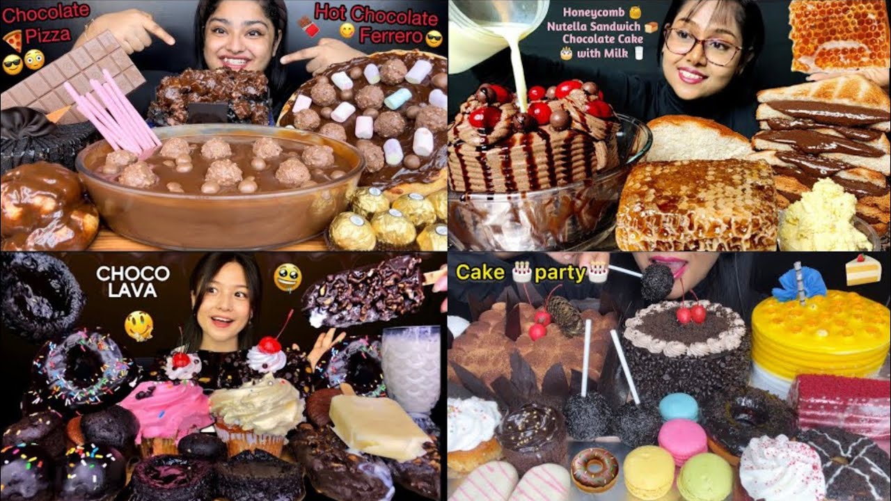 🍫 CHOCOLATE DESSERTS 🍩 MUKBANG ASMR SATISFYING EATING SOUNDS 