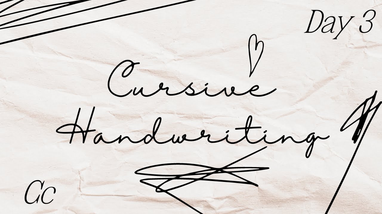 Day 3: Cursive Writing Journey – Progress in Less Than 30 Minutes ...