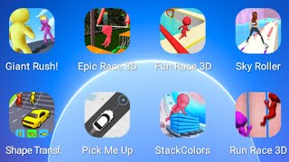 Epic Race 3d, Fun Race 3d, Shape Transform, Pick Me Up, Sky Roller, Stack Colors, LIVE screenshot 3