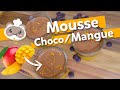 Mousse au chocolat 🍫 et coulis de mangue 🥭