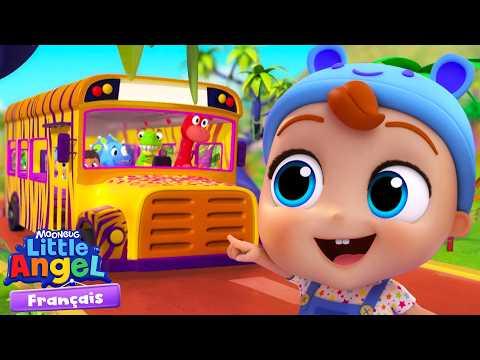 The Wheels on the Bus |🚌 Classic Nursery Rhyme | @LittleAngelFrancais