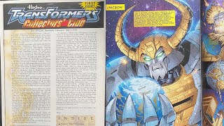 Transformers collectors club comic issue 1 Art interviews, new toys reviews, exclusive features tfss