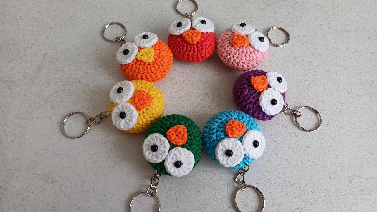 Милые Брелки-Совы Крючком | Легкий и Весёлый Урок для Начинающих 🦉💖
