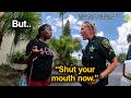 Entitled Woman Realizes She Can't Outsmart Cops