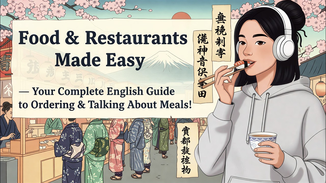 Food & Restaurants Made Easy — Your Complete English Guide to Ordering & Talking About Meals!