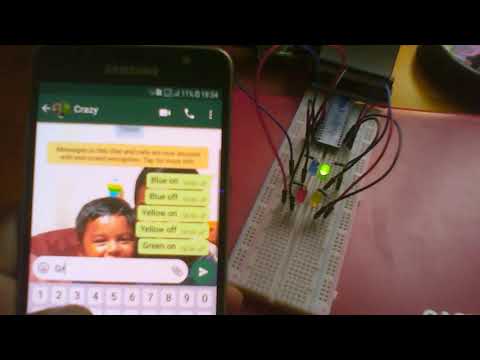 WhatsApp controlled LEDS  through Raspberry Pi