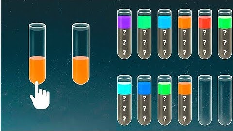 Level 1-100 all levels game play never end game (water sort game)😱🫨😱