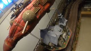 Fly over : model train steampunk layout