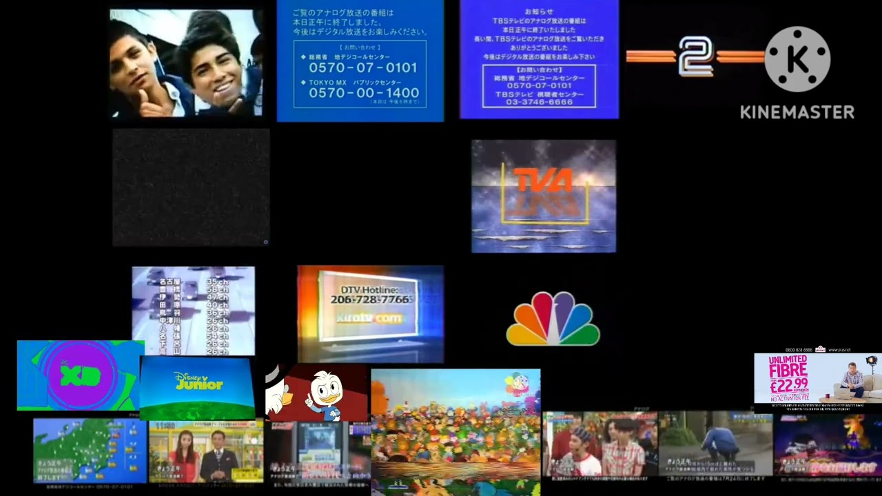 Analog TV Shutdown (USA Canada Japan scandinavia UK)