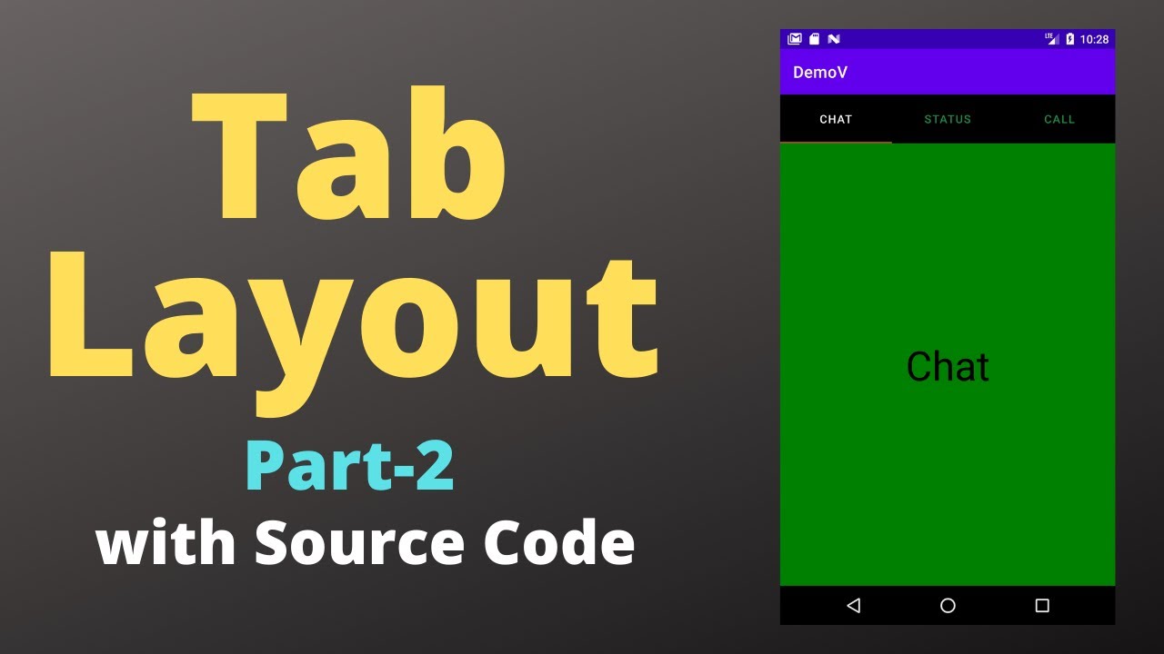 Tab Layout in Android Studio | Part-2 - YouTube