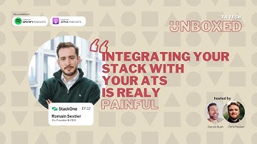 Ep 22 - Integrating your HR tech stack faster and more efficiently - Romain.
