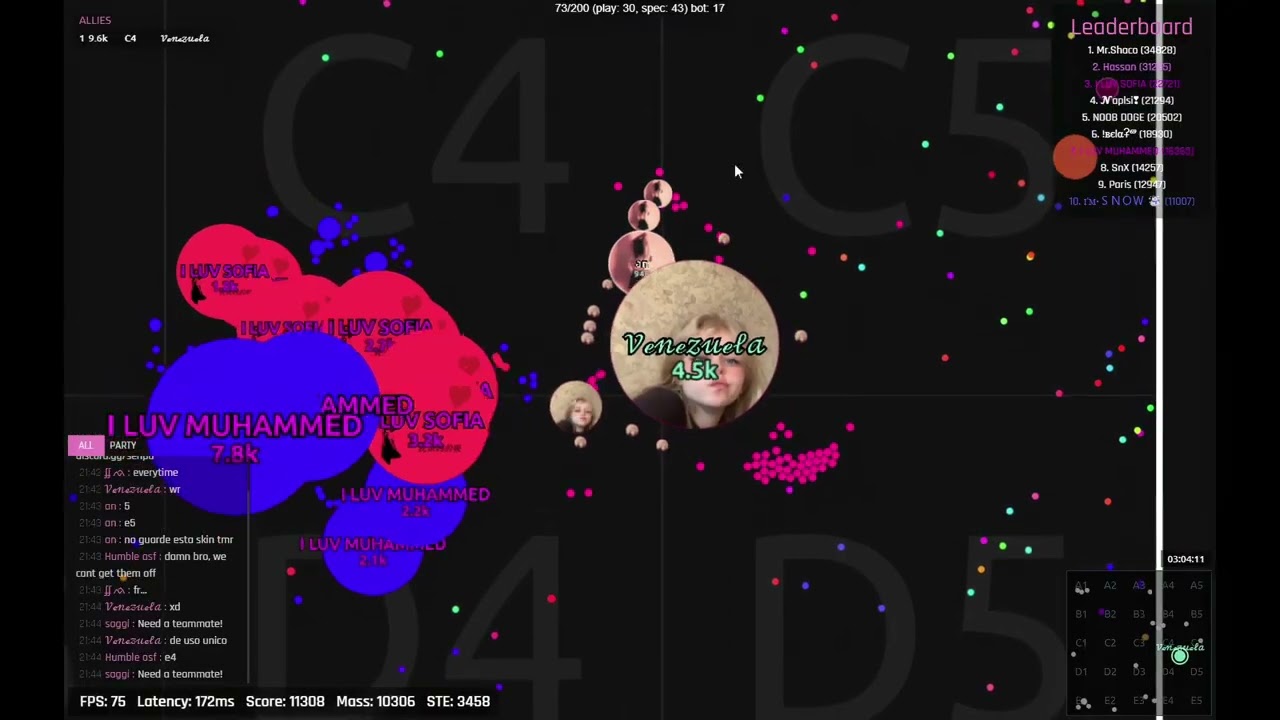 Senpa io FFA 1 Vs 2 Teams  //Short//