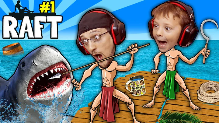 SHARK SONG on RAFT! Survival Game w/ Baby Shawn in...