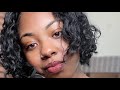 (HEATLESS) WAVY CURLS ON RELAXED HAIR(short bob)