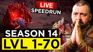 LvL 1 to 70 in ONE HOUR - D4 Season 14 Preparation