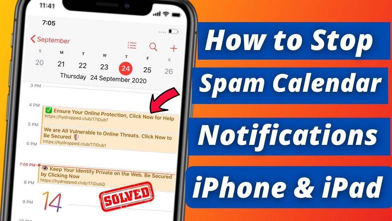 How to Delete & Remove spam Calendar Virus events on iPhone X Xs Max Xr