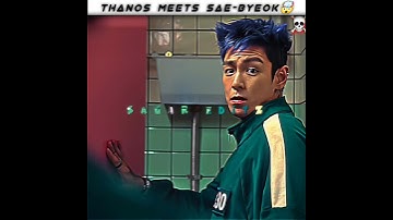 Thanos Meets Sae-byeok 🤯☠️ | Squid Game Multiverse Crossover #thanos #edit #squidgame