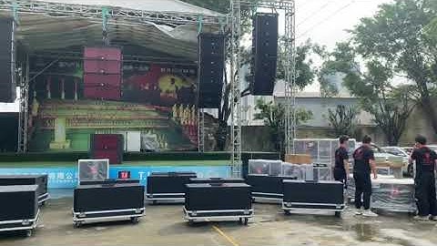 T.I Audio line array demo area