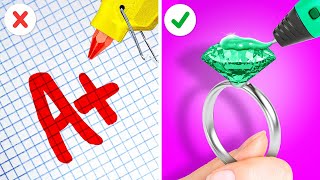 GENIUS SCHOOL HACKS || Amazing Tricks to Make Your Life Easier by 123 GO!