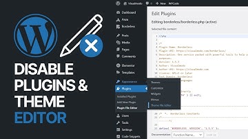 How To Disable Plugin & Theme Editor in WordPress Dashboard? 📝🔌