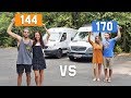 Sprinter Van Conversion // 144 vs 170