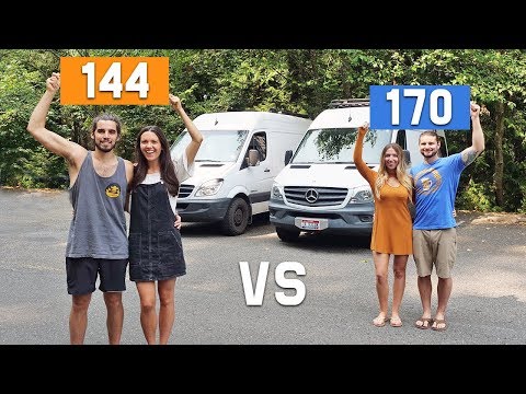 Sprinter Van Conversion // 144 vs 170