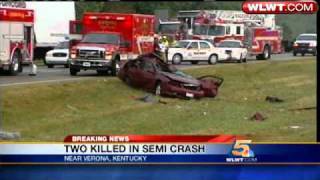 2 Killed When Car Collides Head-On With Semi