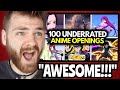 100 UNDERRATED ANIME OPENINGS OF ALL TIME! (CRAZY HIDDEN GEMS!!)