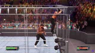 WWE 2K22 Gameplay - Jey Uso vs Roman Reigns in a STEEL CAGE MATCH - SUMMERSLAM