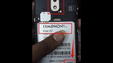 Symphony V47 HW03 Flash File LCD White Fixed Done