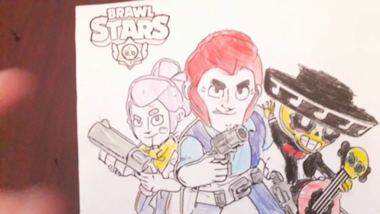 Brawl Stars Boyama Shelly Colt Poco Youtube - brawl stars para colorear shelly colt y poco