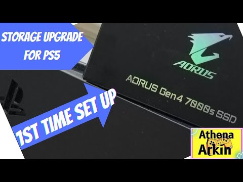 STORAGE UPGRADE FOR PS5 AND FIRST TIME SET UP GIGABYTE AORUS Gen4 7000s SSD 1TB
