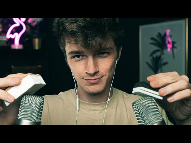 ASMR Deep Ear Massaging, Mic Scratching, and Whispers