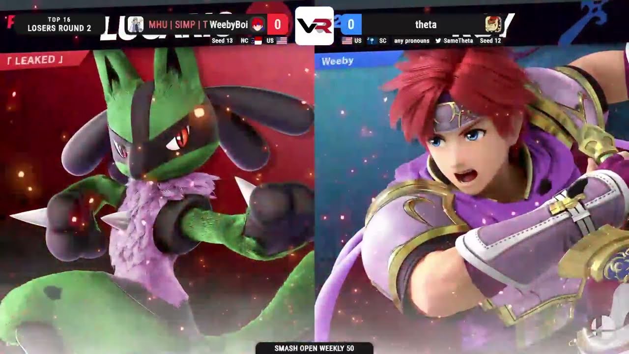 Smash Open 50 Losers R2: Theta (Lucario) vs WeebyBoi (Roy)