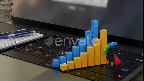 3D Financial Graphs and Chart, Business Growth, Company Statistics, Success | Motion Graphics -