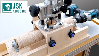 Cylinder making jig for drum sander