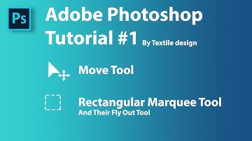 How To Use Move Tool & Rectangular Marquee Tool In Photoshop  || Textile Design