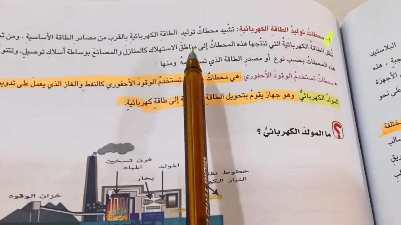الطاقة الكهربائية  مصادر الطاقة الكهربائية علوم الصف السادس الابتدائي ص ١٥٢ .الفصل ٨ .ست مريم