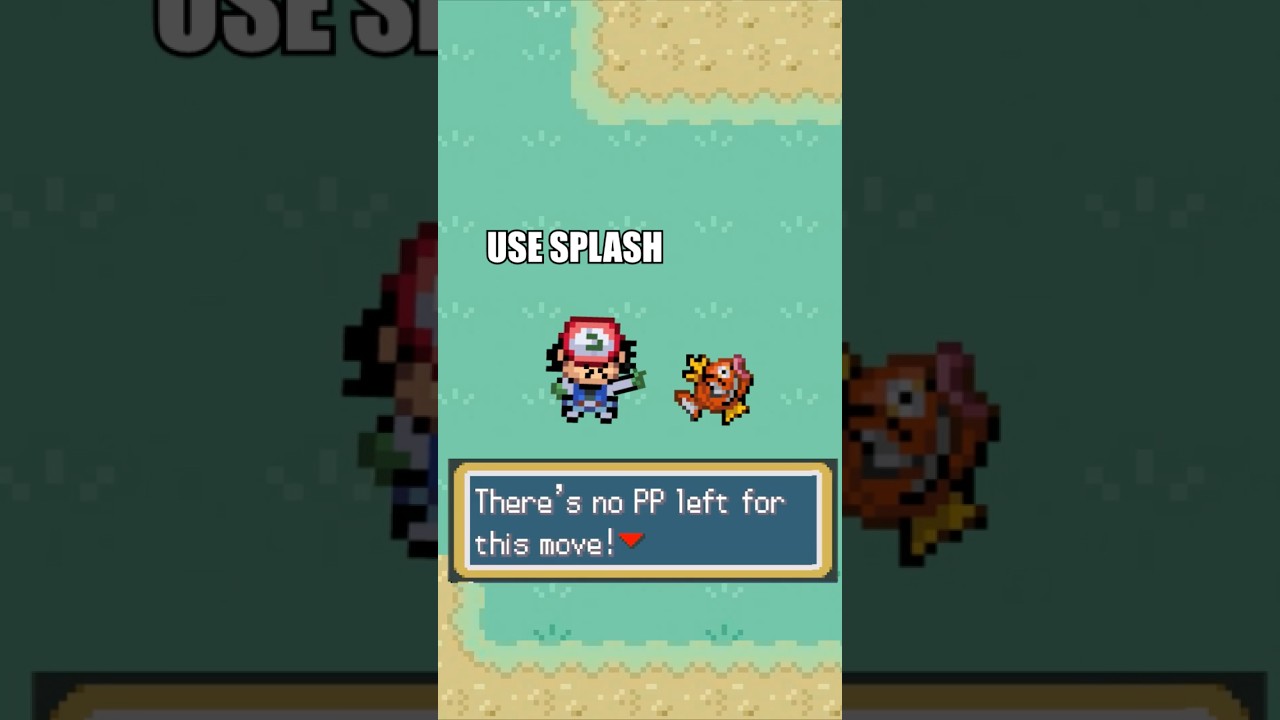 When Magikarp runs out of PP.  RUN! 😭 