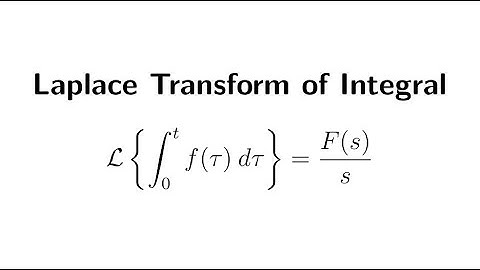 How to Prove Laplace Transform of Integral Formula