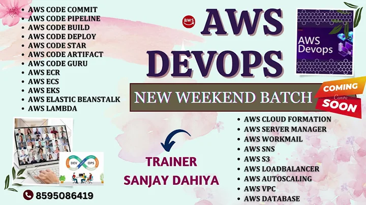 AWS DevOps Real Industry Based live Class Training| New Weekend Batch Starting Soon |Sanjay Dahiya