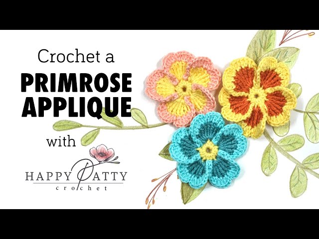 9 Flower Appliques pattern by Happy Patty Crochet