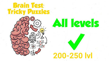 Brain Test - Tricky Puzzles All levels Walkthrough Gameplay Part 5 (200-250 lvl)