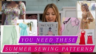 Sewing Pattern favourites for Summer! FREE patterns, Big 4 & Indie. Dresses, swimwear & more inspo..