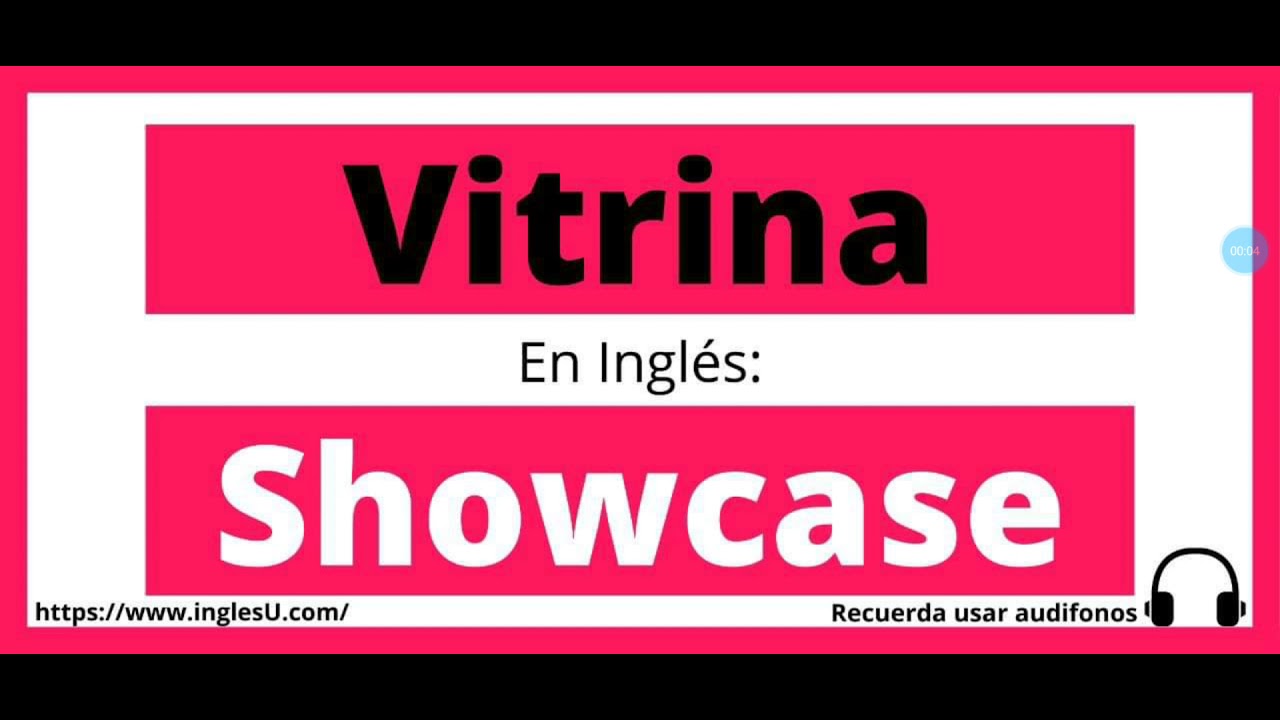 C mo Se Dice Vitrina En Ingl s Vitrina En Ingles YouTube