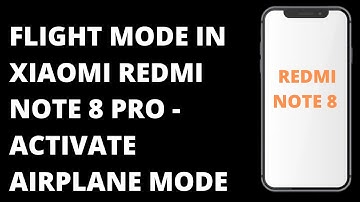 How to turn On Flight Mode in Xiaomi Redmi Note 8 - Activate Airplane Mode